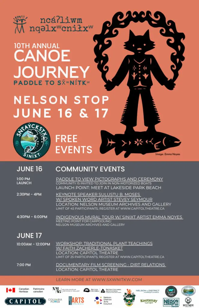 2025 Sinixt Canoe Journey: Nelson Stop