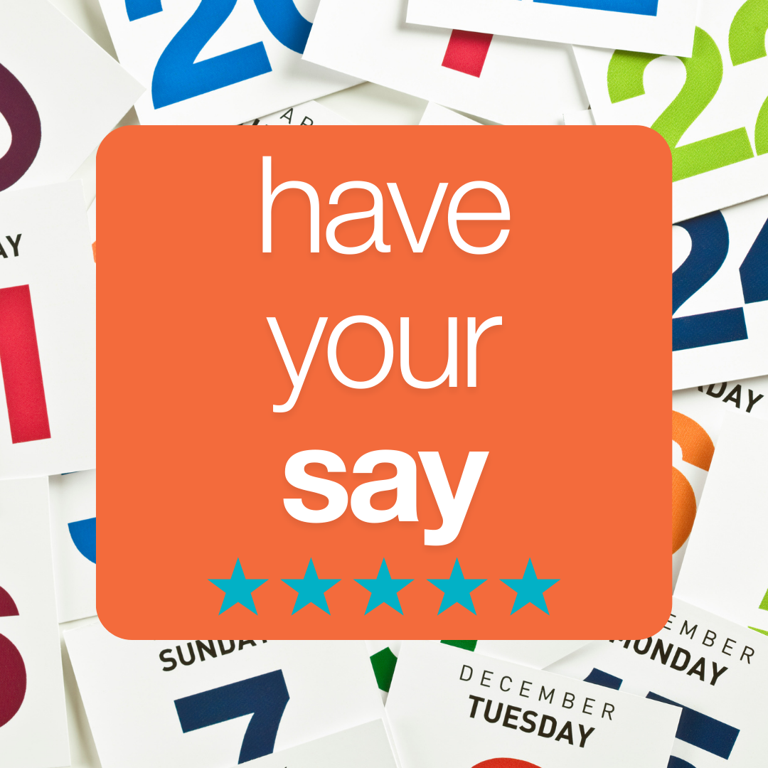 Send us your feedback on our online events calendar!